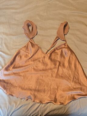 Victoria's Secret Satin Camisole in Dusty Pink